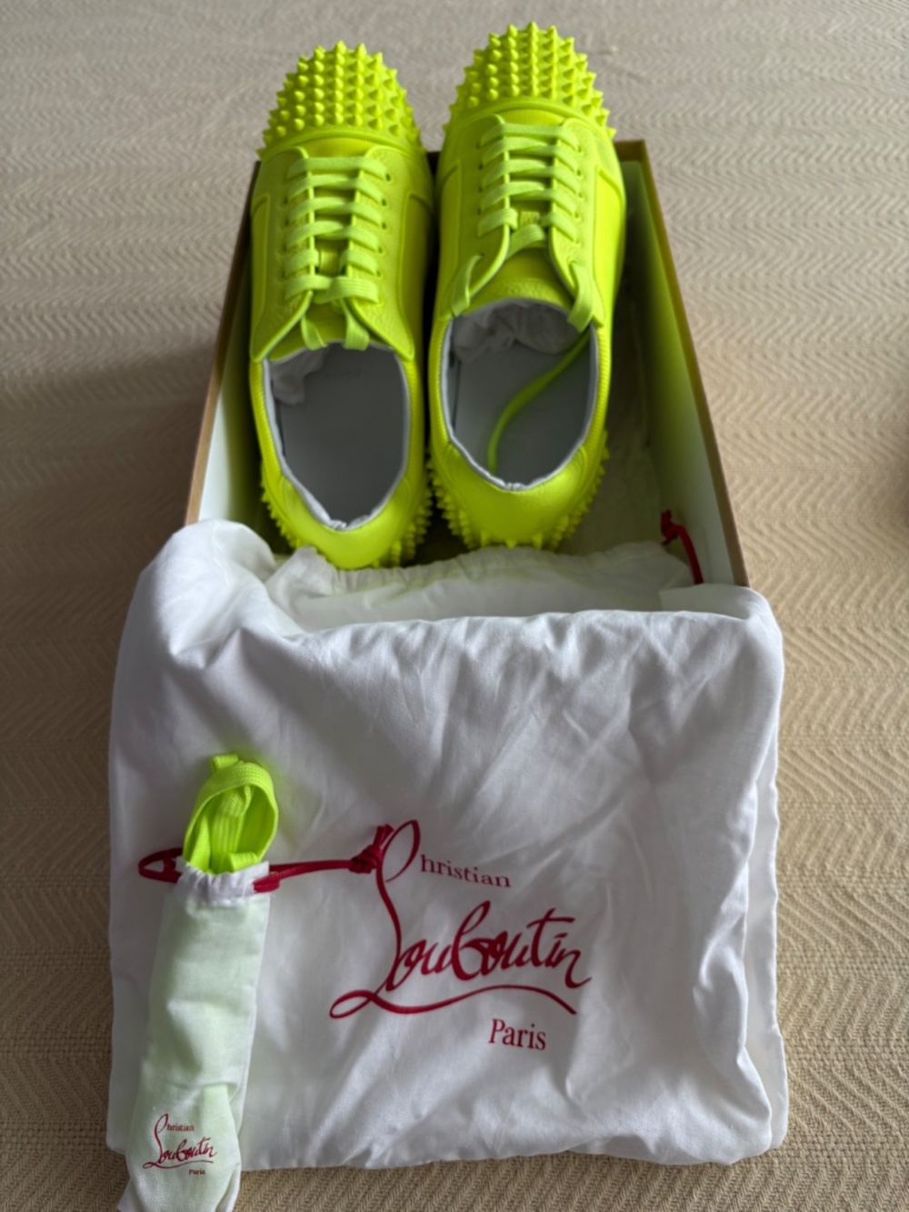 Christian Louboutin - Louis junior spike low trainers